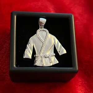 Moissanite Diamond Martial arts‎ Pendant UNISEX